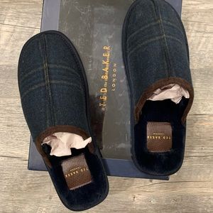 Ted baker men’s slippers EU40 US 7, green grey NEW